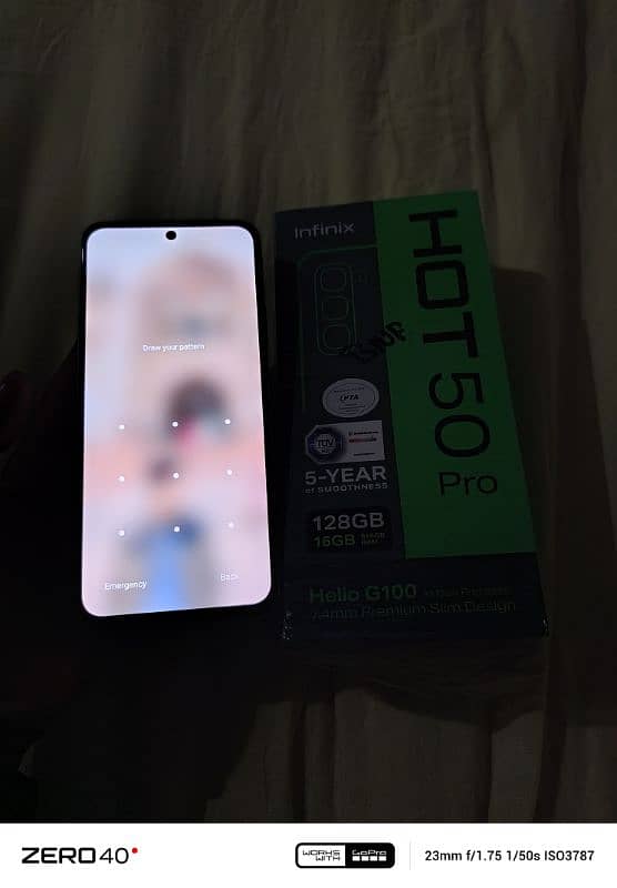 infinix hot 50 pro 8+8 128gb full box canshin 10.10 only call 1