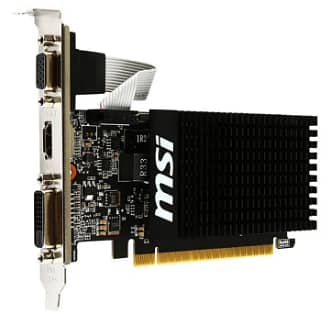 MSI Nvidia GeForce GT710 2GB DDR3 64Bit Gaming Graphic Card, LOT Item 1