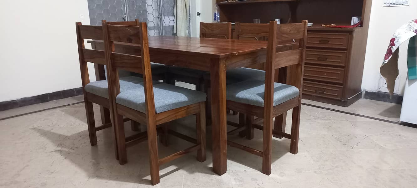 Solid Acacia wood dining 1