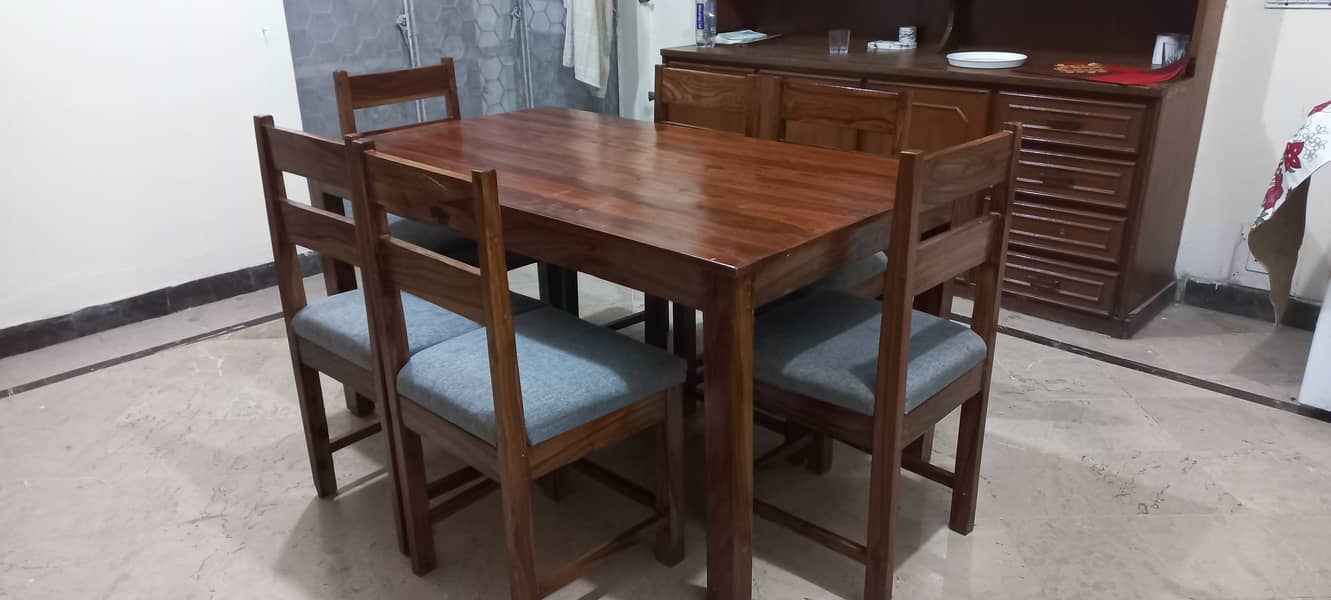 Solid Acacia wood dining 4