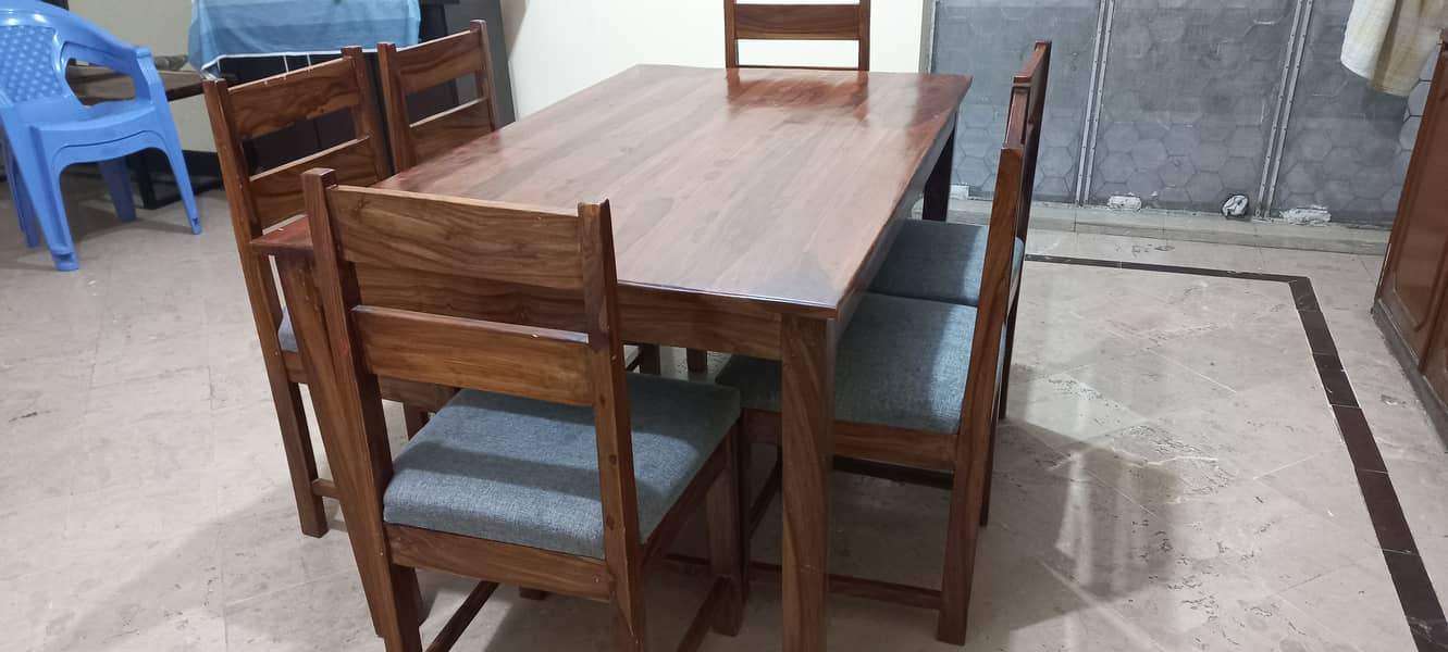 Solid Acacia wood dining 5