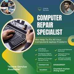 Professional Laptop Repairing – Home Service Available!