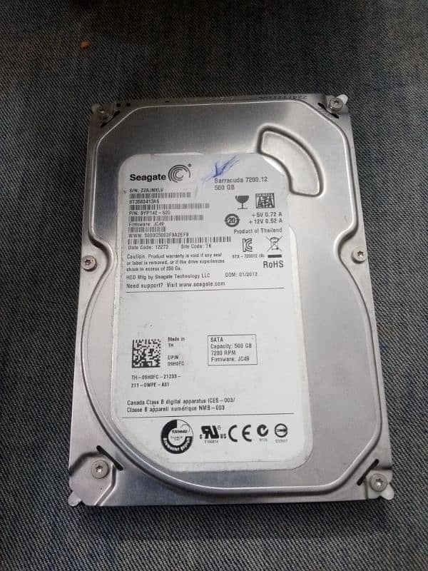 500GB PC Hard disk 0