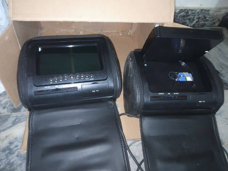 LED Head rest. MP4/5- SD-Game-CD-USB-AV etc 2