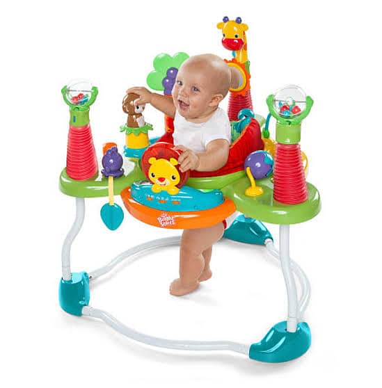 Bright starts revolving jumper with activity and sensory play 2