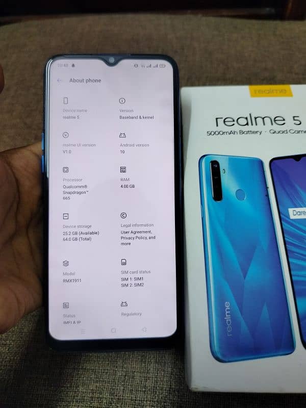 Realme 5 with box 3