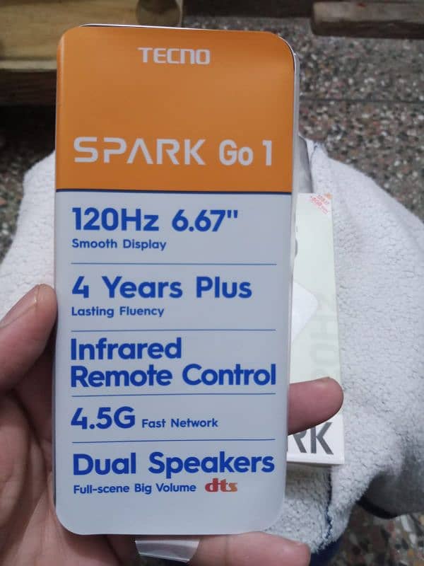 Techno Spark go 1. . 4/128GB only Box open Accasaries pack Brand New. 5