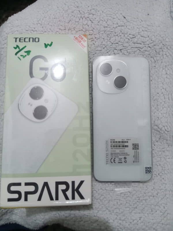 Techno Spark go 1. . 4/128GB only Box open Accasaries pack Brand New. 10