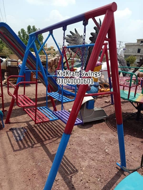 kids Slide/Swings/Kids rides/jhula/Spring rider/jungle gym/gazebo/bar 18