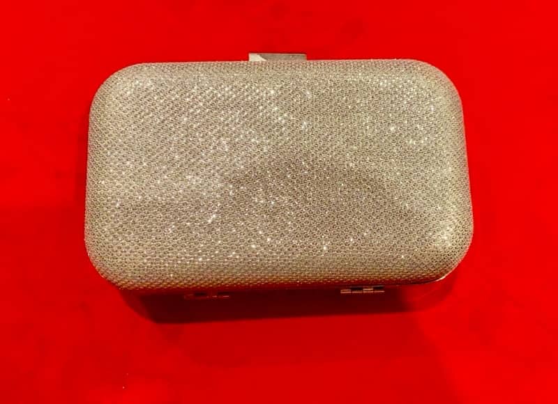 Fancy Silver Clutch (UK bought) 1