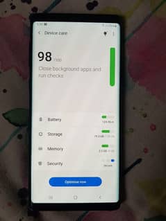 Samsung note 9 Ram 6GBB Room 128GB pta official approved only sim call