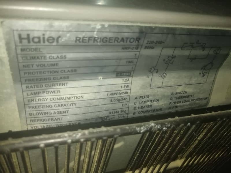 Haier refrigerator for sale 0