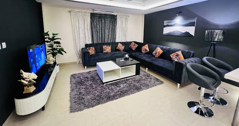 Height 1 Furnished one bedroom flat for rent in Height 1 bahria town Islamabad 15