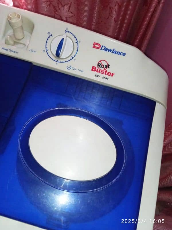 Dawlance washing machine twin tub model number DW 5500 3