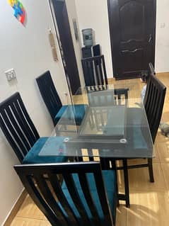 Dining Table with 6 Chairs available