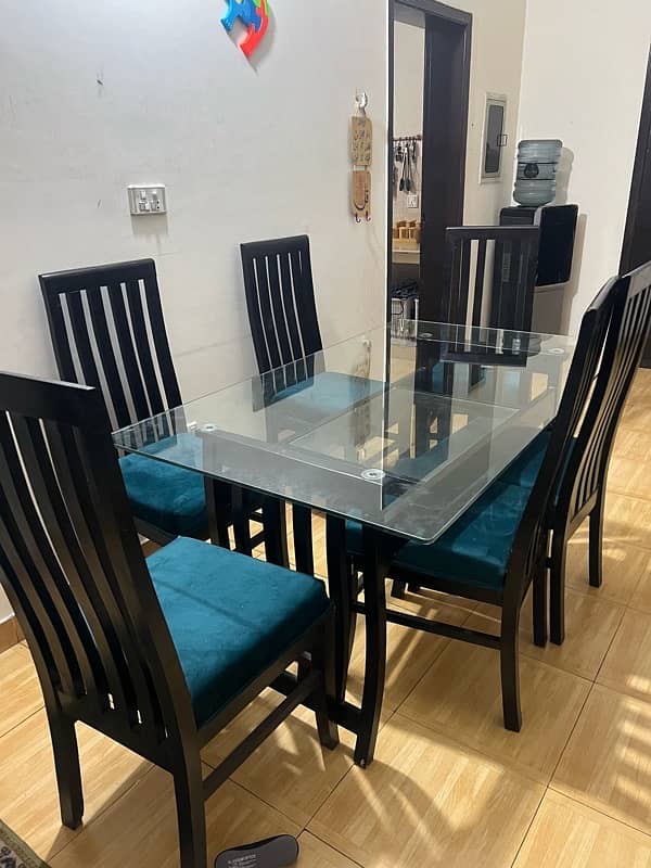 Dining Table with 6 Chairs available 1