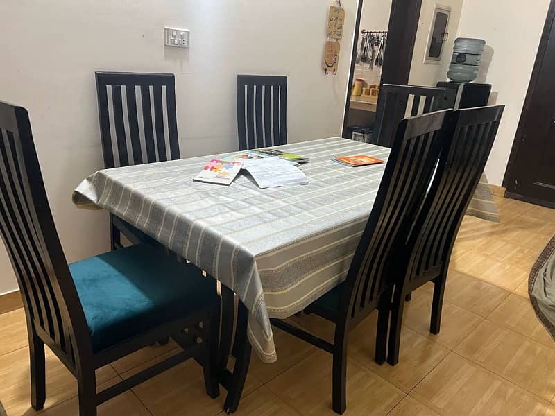 Dining Table with 6 Chairs available 2