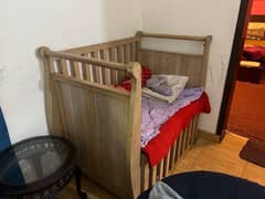 kids Wooden Cot cribs bed with Mattress