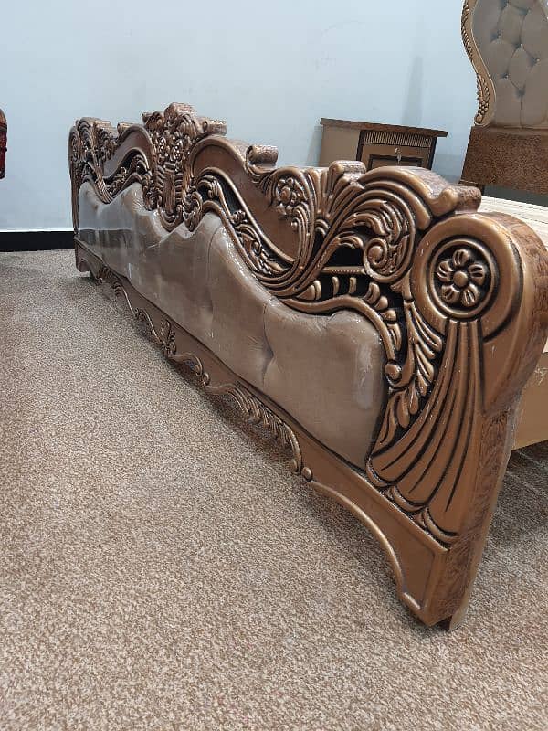 carving bed set new not used king size cinyoti style (just call me) 1