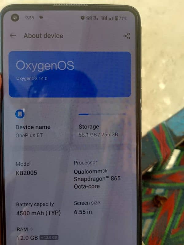 OnePlus 8t 5g  condition 10.10. exchange possible 10