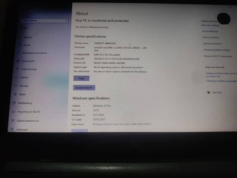 hp core I5 5th generation laptop urgent sell 2