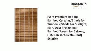 kana chikh window blinds heat prof water proof Bamboo chikh blinds