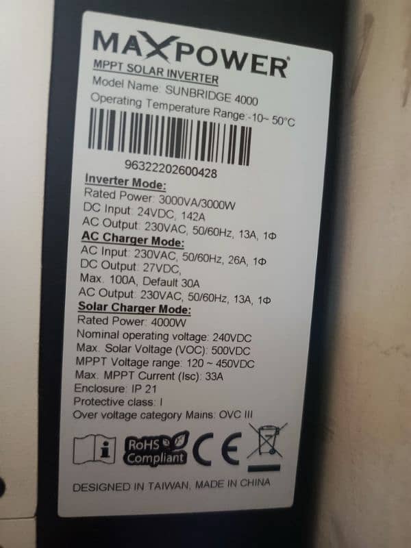 Inverter max power 4