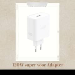 120W brand new super fast super vooc adapter with cable also available