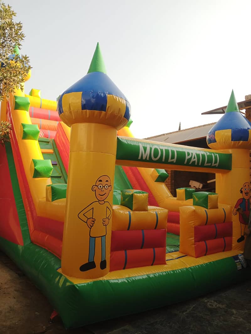 jumping castle / ride / swings / jhuly / kids / kiddi 1