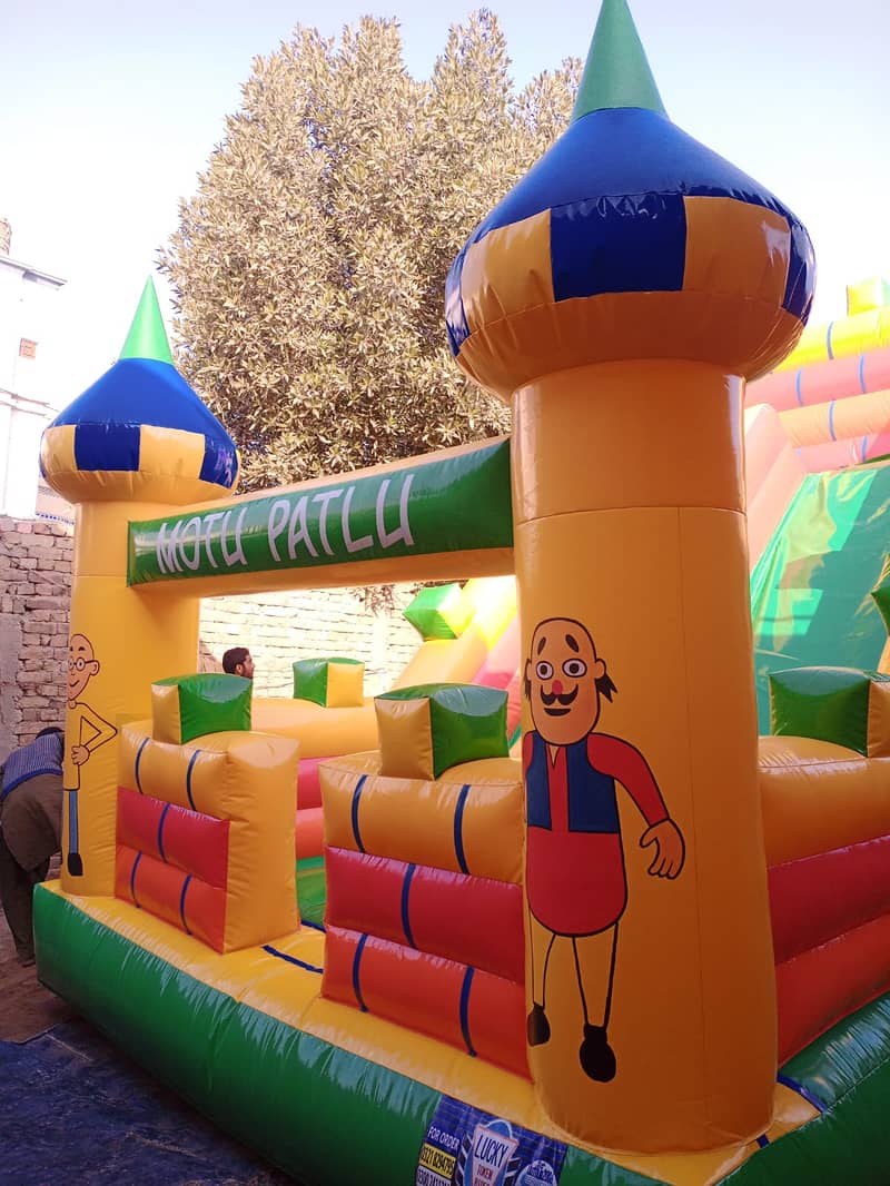 jumping castle / ride / swings / jhuly / kids / kiddi 4