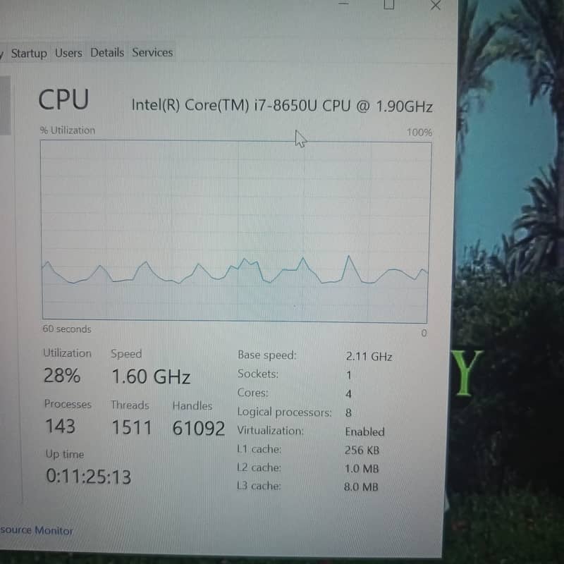 Dell Latitude 7490 Cor i7-8650U Gen Quad Core 8GB Ram 256GB SSD NVMe 6