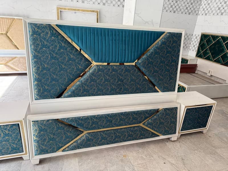 Bed/Double bed/single bed/king size bed/wood bed/poshish bed/Furnitur 4