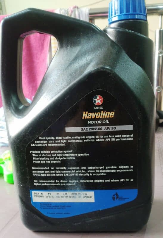 havoline engine oil 20-50W 3