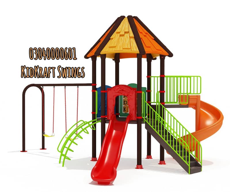 Slides, Swings, Seesaw, Merry go round, Jungle gym, Monkey bar,Climbe 1