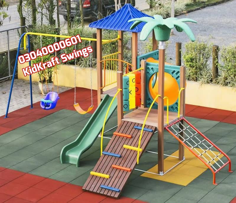 Slides, Swings, Seesaw, Merry go round, Jungle gym, Monkey bar,Climbe 18