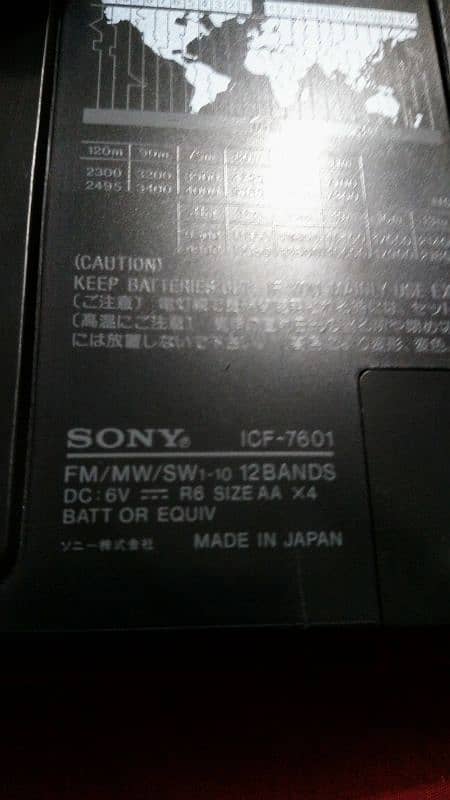 Sony Radio ICF 7601 World Band Radio 13