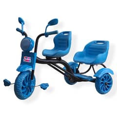 Kids tricycle, double-seat tricycle, tandem tricycle, children's bike