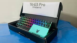 Tezarre TK63 Pro 60%Gaming Mechanical Wireless Keyboard RGB Backlit