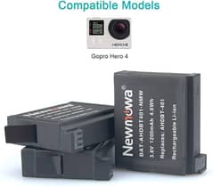 GoPro Hero 4 Black/SilverRechargable Batteries with charger