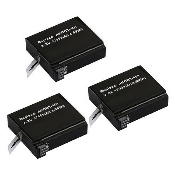GoPro Hero 4 Black/SilverRechargable Batteries with charger 2