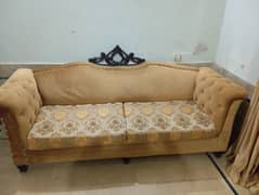 5 seater sofa and One Crockery Divider