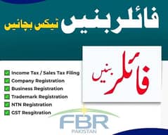 Tax Consultant, Sales Tax, FBR, Tax Filer, NTN, Income Tax Return, SE