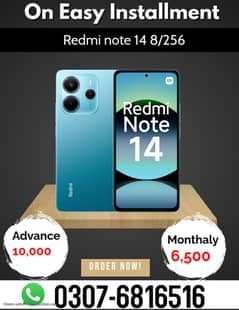 Redmi note 14 8/256 PTA Approved on Easy Installment