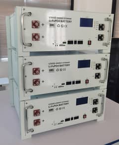 Lithium Ion Phosphate Battery 5KW (51.2V 100AH) Rack Mounted