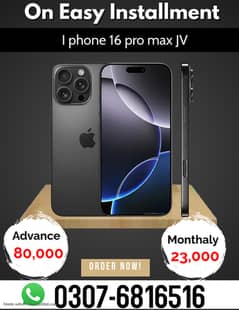 Apple iPhone 16 Pro Max jv box pack on Easy Installment