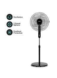 Geepas 16" Metal Stand Fan, Adjustable Height 7