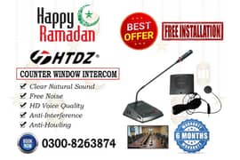 Counter Window Dual Way Intercom System HTDZ