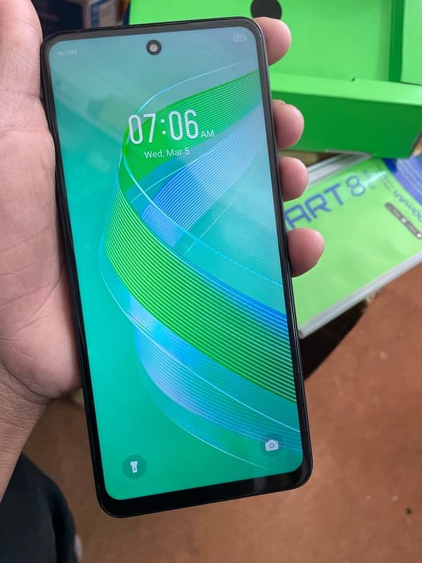 Infinix Smart 8 plus 4+4/64 for sale no. 0316-3947228 1