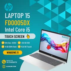 HP 15-fd0005dx - Intel Core i5 12th Gen, 8GB RAM, 512GB SSD, 15.6" HD