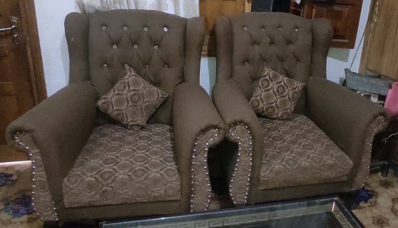 2 single seater + 1 four seater sofa set 3